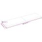 Preview: Wandregal Dunkelbraun 200x50x(2-6)cm Massivholz Eiche Behandelt
