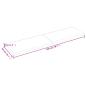 Preview: Wandregal Dunkelbraun 200x50x(2-6)cm Massivholz Eiche Behandelt