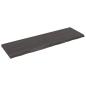 Preview: ARDEBO.de - Wandregal Dunkelbraun 200x60x(2-6)cm Massivholz Eiche Behandelt