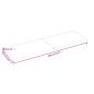 Preview: Wandregal Dunkelbraun 200x60x(2-6)cm Massivholz Eiche Behandelt