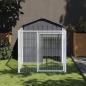 Preview:  Hundehütte mit Auslauf Anthrazit 117x201x123cm Verzinkter Stahl