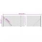 Preview: Maschendrahtzaun mit Bodenflansch Silbern 0,8x25 m
