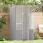 Preview: Voliere Grau 115x78x200 cm Verzinkter Stahl