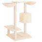 Preview: Kratzbaum mit Kratzsäulen Creme 82 cm