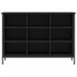Preview: Schuhregal Schwarz 100x35x70 cm Holzwerkstoff
