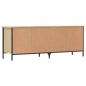 Preview: Schuhregal Sonoma-Eiche 131x35x50 cm Holzwerkstoff