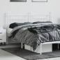 Preview: Kopfteil Metall Weiß 160 cm