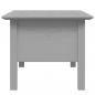 Preview: Couchtisch BODO Grau 100x55x46 cm Massivholz Kiefer
