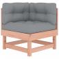 Preview: Ecksofa mit Kissen Massivholz Douglasie