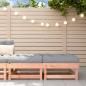 Preview: ARDEBO.de - Gartenhocker mit Kissen 2 Stk. Massivholz Douglasie