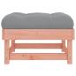 Preview: Gartenhocker mit Kissen 2 Stk. Massivholz Douglasie
