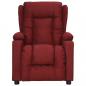 Preview: Massagesessel mit Aufstehhilfe Weinrot Stoff