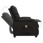 Preview: Massagesessel mit Aufstehhilfe Schwarz Stoff
