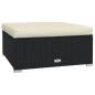 Preview: 11-tlg. Garten-Lounge-Set mit Kissen Poly Rattan Schwarz