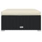Preview: 12-tlg. Garten-Lounge-Set mit Kissen Poly Rattan Schwarz