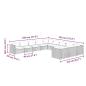 Preview: 11-tlg. Garten-Lounge-Set mit Kissen Poly Rattan Schwarz