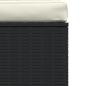 Preview: 3-Sitzer-Sofa mit Kissen Schwarz Poly Rattan