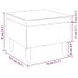 Preview: Hocker mit Holzbeinen Taupe Stoff