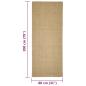 Preview: Teppich Natur Sisal 80x200 cm