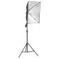 Preview: Fotostudio-Set mit Softbox und Hintergrund