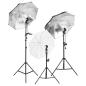 Preview: Fotostudio-Set mit Beleuchtung und Hintergrund
