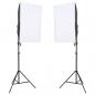 Preview: Fotostudio-Set mit Beleuchtung und Hintergrund