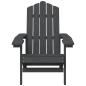 Preview: Adirondack-Gartenstühle mit Tisch HDPE Anthrazit