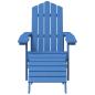 Preview: ARDEBO.de - Adirondack-Gartenstuhl mit Hocker & Tisch HDPE Aquamarin