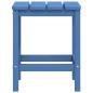 Preview: Adirondack-Gartenstuhl mit Hocker & Tisch HDPE Aquamarin
