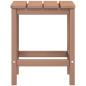 Preview: Adirondack-Gartenstühle mit Hocker & Tisch HDPE Braun