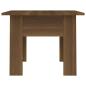 Preview: Couchtisch Braun Eichen-Optik 55x55x42 cm Holzwerkstoff