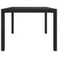 Preview: 5-tlg. Garten-Essgruppe mit Kissen Poly Rattan Schwarz