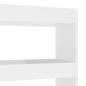 Preview: Bücherregal/Raumteiler Hochglanz-Weiß 100x30x135 cm
