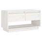 Preview: ARDEBO.de - TV-Schrank Weiß 74x34x40 cm Massivholz Kiefer