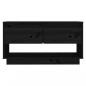Preview: TV-Schrank Schwarz 74x34x40 cm Massivholz Kiefer