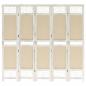 Preview: ARDEBO.de - 5-tlg. Raumteiler Creme 175x165 cm Stoff