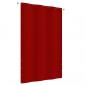 Preview: ARDEBO.de - Balkon-Sichtschutz Rot 140x240 cm Oxford-Gewebe
