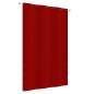Preview: Balkon-Sichtschutz Rot 140x240 cm Oxford-Gewebe