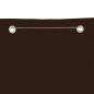 Preview: Balkon-Sichtschutz Braun 100x240 cm Oxford-Gewebe