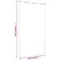 Preview: Balkon-Sichtschutz Braun 140x240 cm Oxford-Gewebe