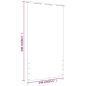 Preview: Balkon-Sichtschutz Braun 140x240 cm Oxford-Gewebe