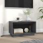 Preview: TV-Schrank Grau 60x35x35 cm Massivholz Kiefer