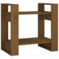 Preview: Bücherregal/Raumteiler Honigbraun 60x35x57 cm Massivholz