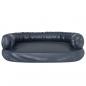 Preview: Hundebett Ergonomisch Schaumstoff Dunkelblau 88x65cm Kunstleder