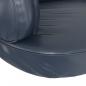 Preview: Hundebett Ergonomisch Schaumstoff Dunkelblau 88x65cm Kunstleder