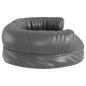 Preview: Hundebett Ergonomisch Schaumstoff Grau 75x53 cm Kunstleder