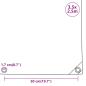 Preview: Abdeckplane 650 g/m² 3,5x2,5 m Schwarz