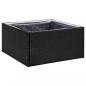 Preview: Pflanzkübel Schwarz 80x80x40 cm Poly Rattan