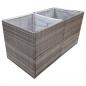 Preview: Pflanzkübel Grau 157x80x80 cm Poly Rattan