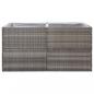Preview: Pflanzkübel Grau 157x80x80 cm Poly Rattan